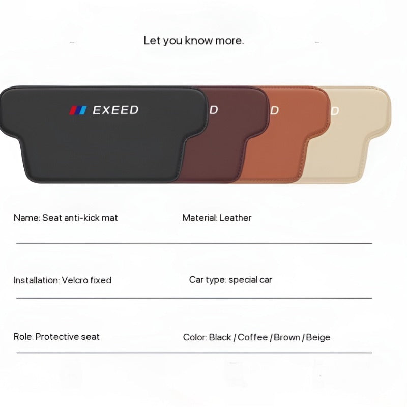 Car Rear Seat Kick Mat For Chery Exeed & Omoda  C9