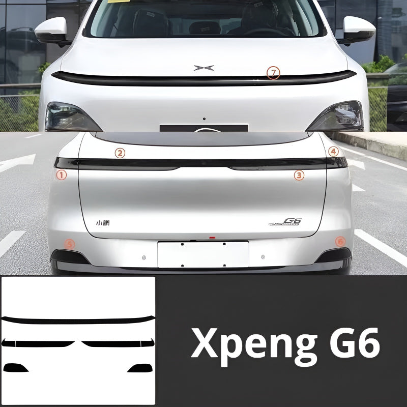 XPENG G6  Transparent Smoked Black Protective Film