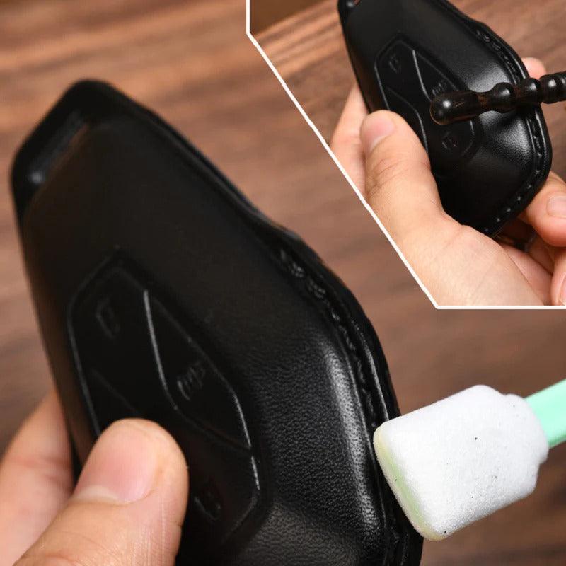 Leather Car Key Case Car Keychain