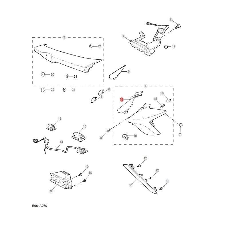 Tail Light Trim Panel for MG4