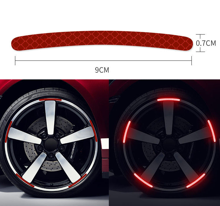 Fluorescent Stickers For Car Wheels