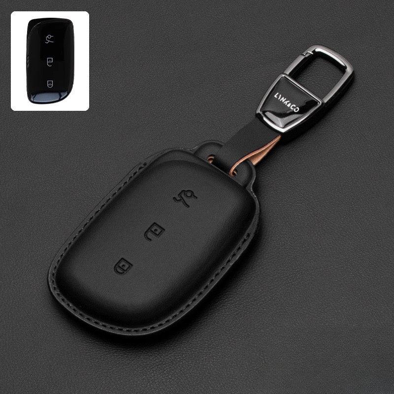 Luxury Leather Car Key Case Cover Fob Shell for  Lynk & Co 02