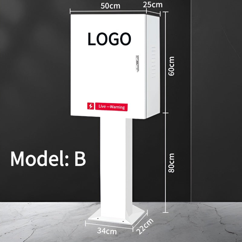 Charging post protection box for EV