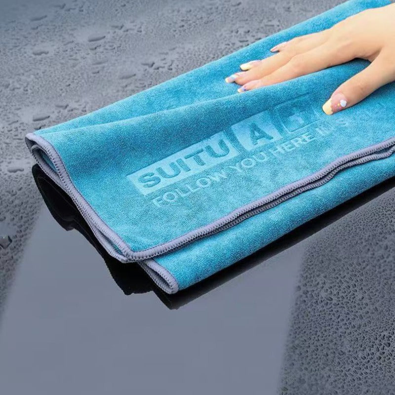Car wash sponges, squeegees, and towels