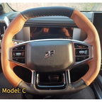 Genuine Leather Handmade Steering Wheel Cover for Chery Jetour T2