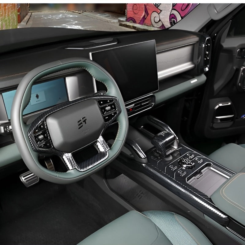 For Chery Jetour T2 ABS Grain Gear Shift Knob Decorator Cover