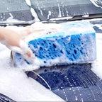 Car wash sponges, squeegees, and towels