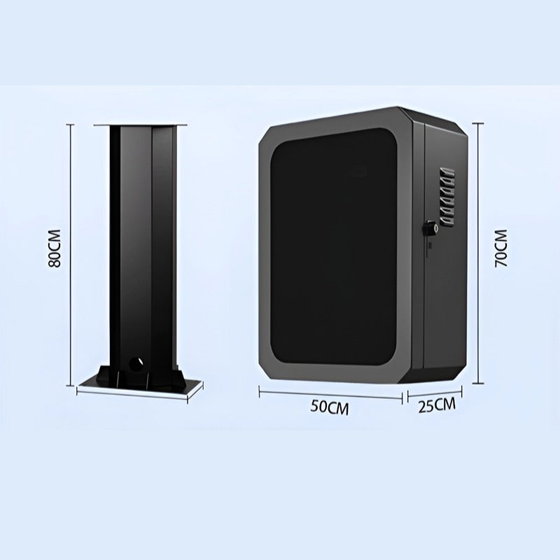 Charging post protection box for EV