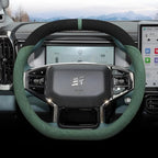 Suede steering wheel cover for Chery