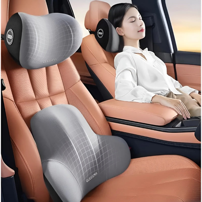 Schienale e poggiatesta per sedili auto comfort