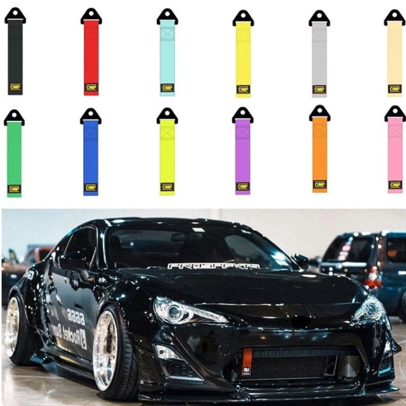 Car Tow Strap with Decorative Trim