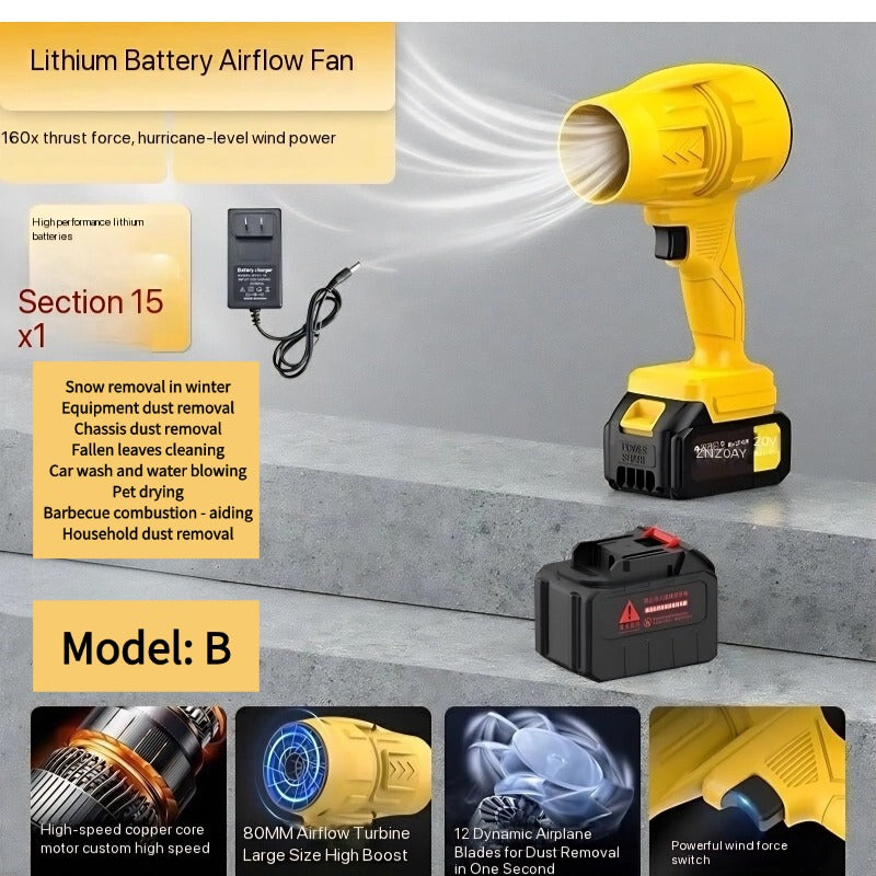 Turbo Car Cordless Vacuum Cleaner & Hair Dryer