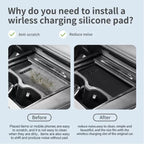 Non-slip silicone mat for car charging place for Chery Omoda