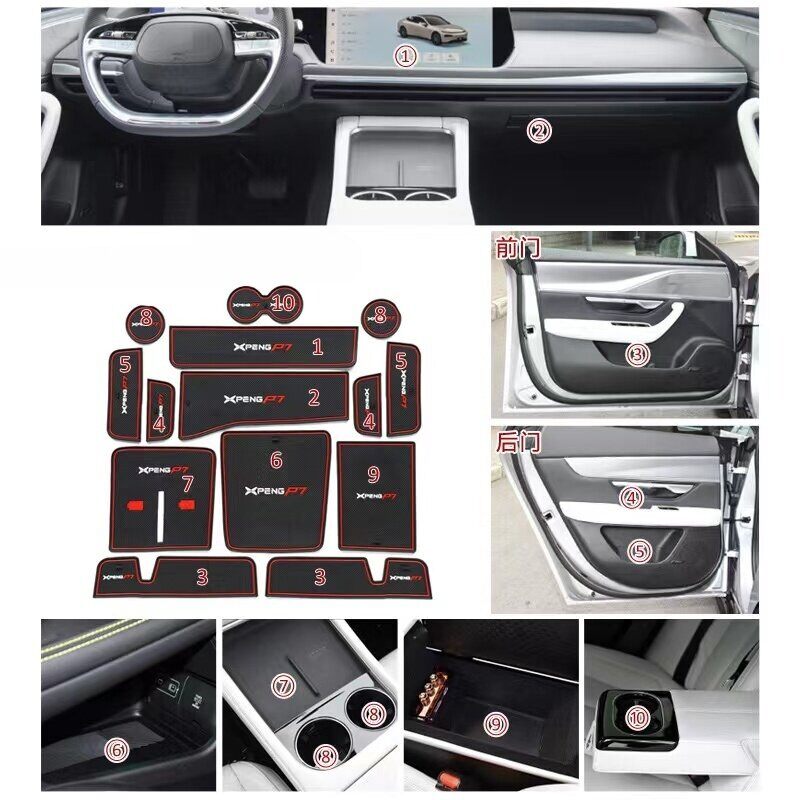 XPENG P7i Door slot mat