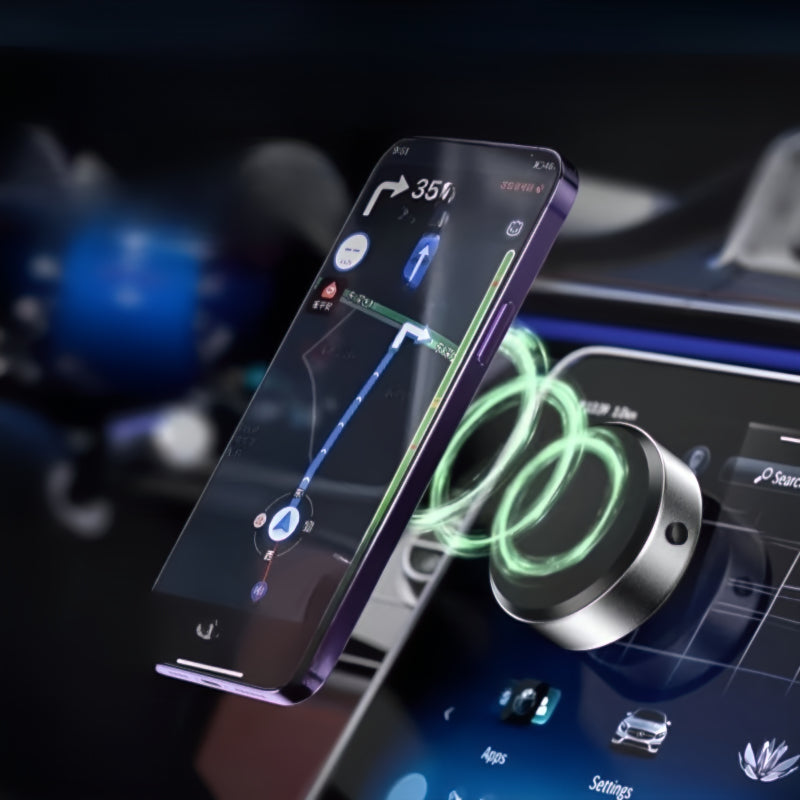 Concealed magnetic phone holder