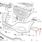 Front Bumper Fog Lamp Decorative Frame for MG HS