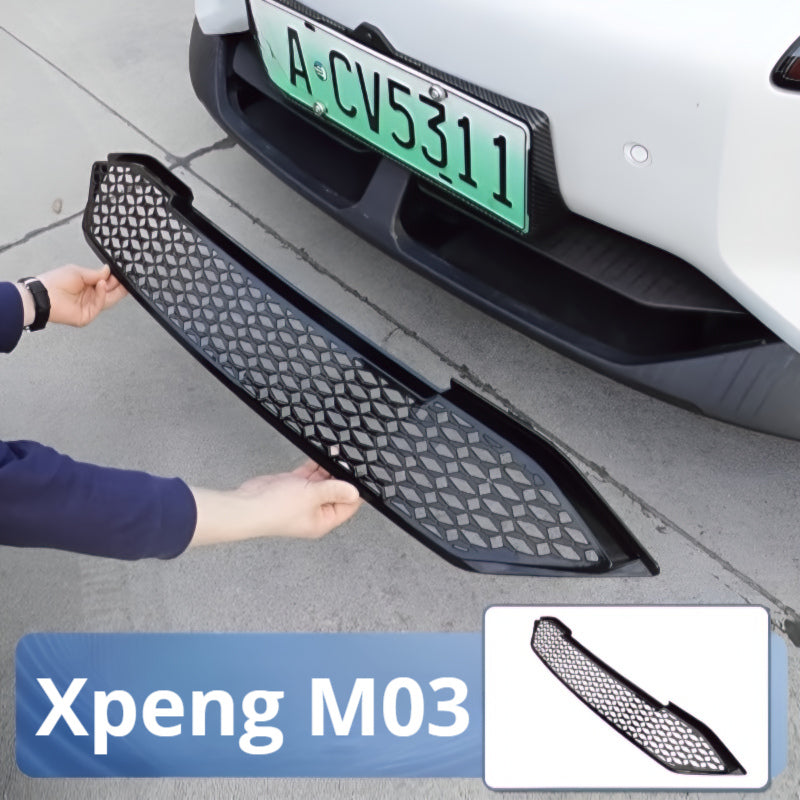 Xpeng M03 Front Grille Mesh Inserts&License Plate Frame