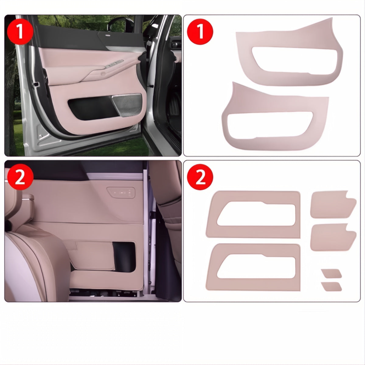 Xpeng X9  Car Door Anti Kick Protection Pad Panel