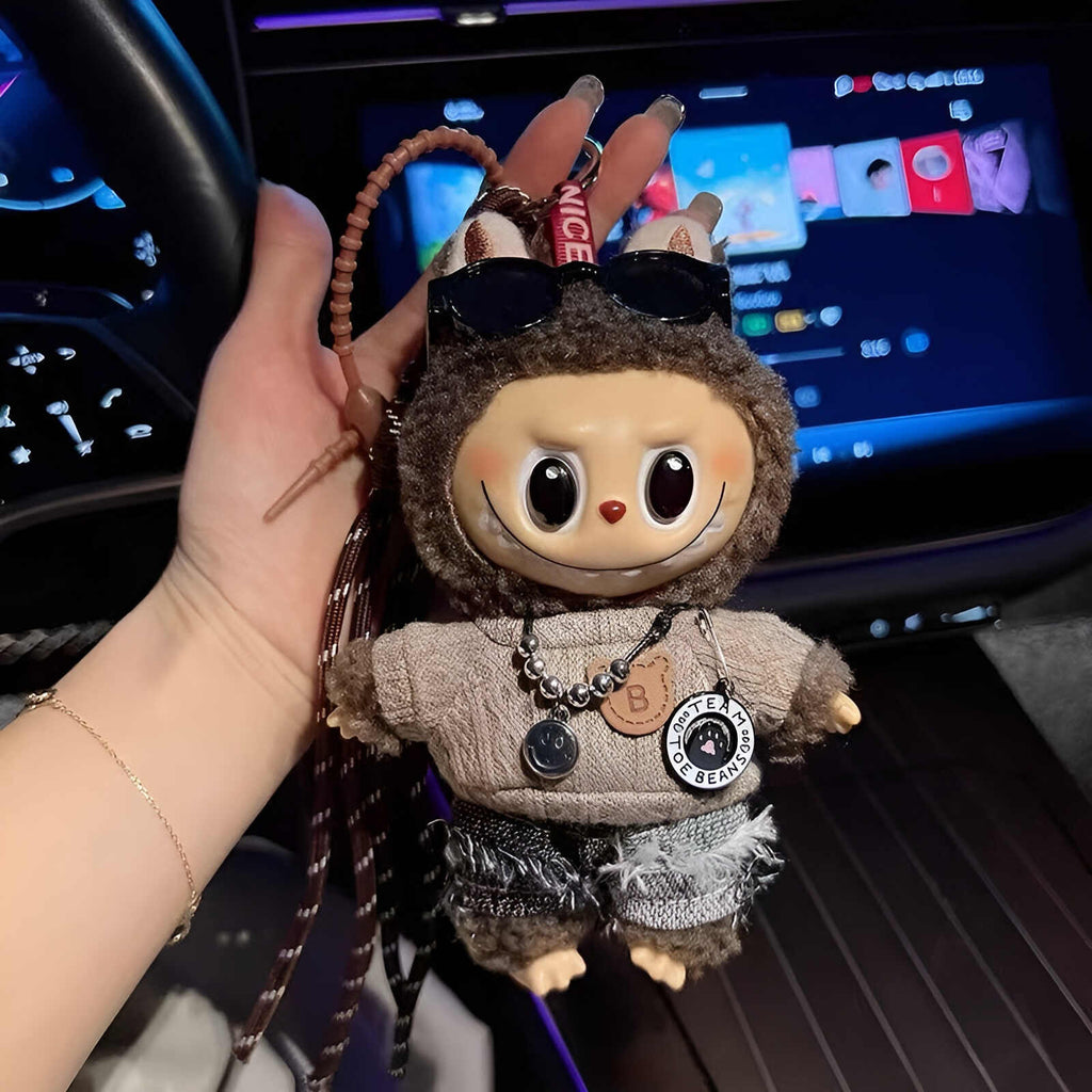 labubu doll keychain