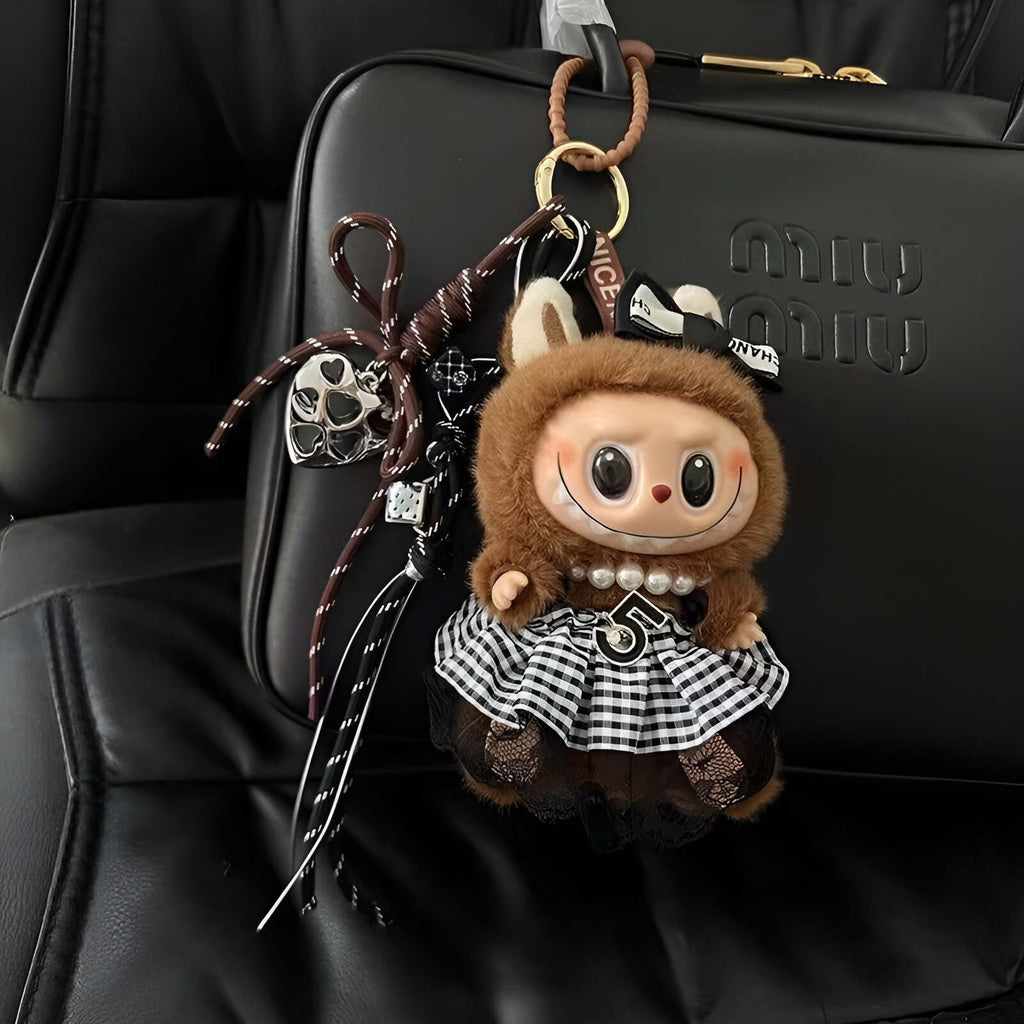 labubu doll keychain
