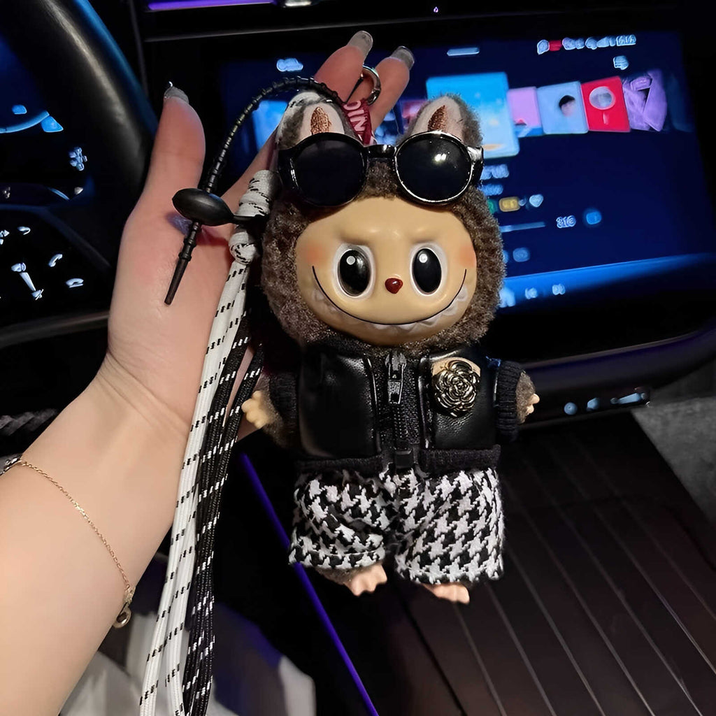 labubu doll keychain