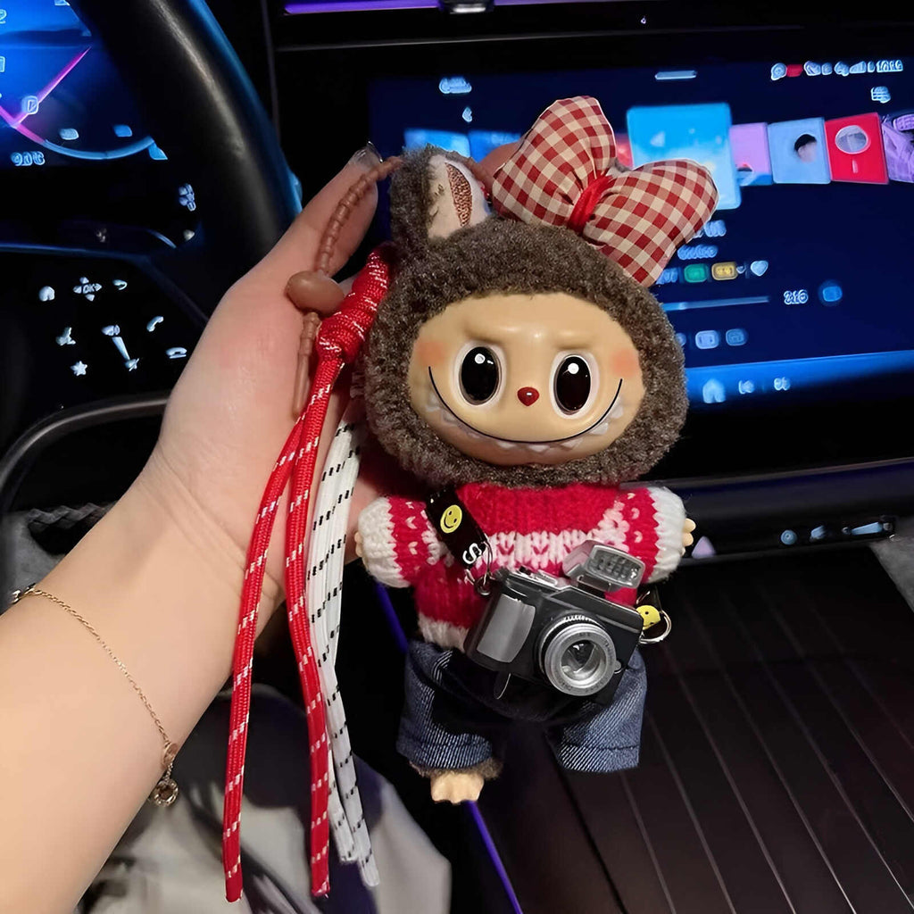 labubu doll keychain