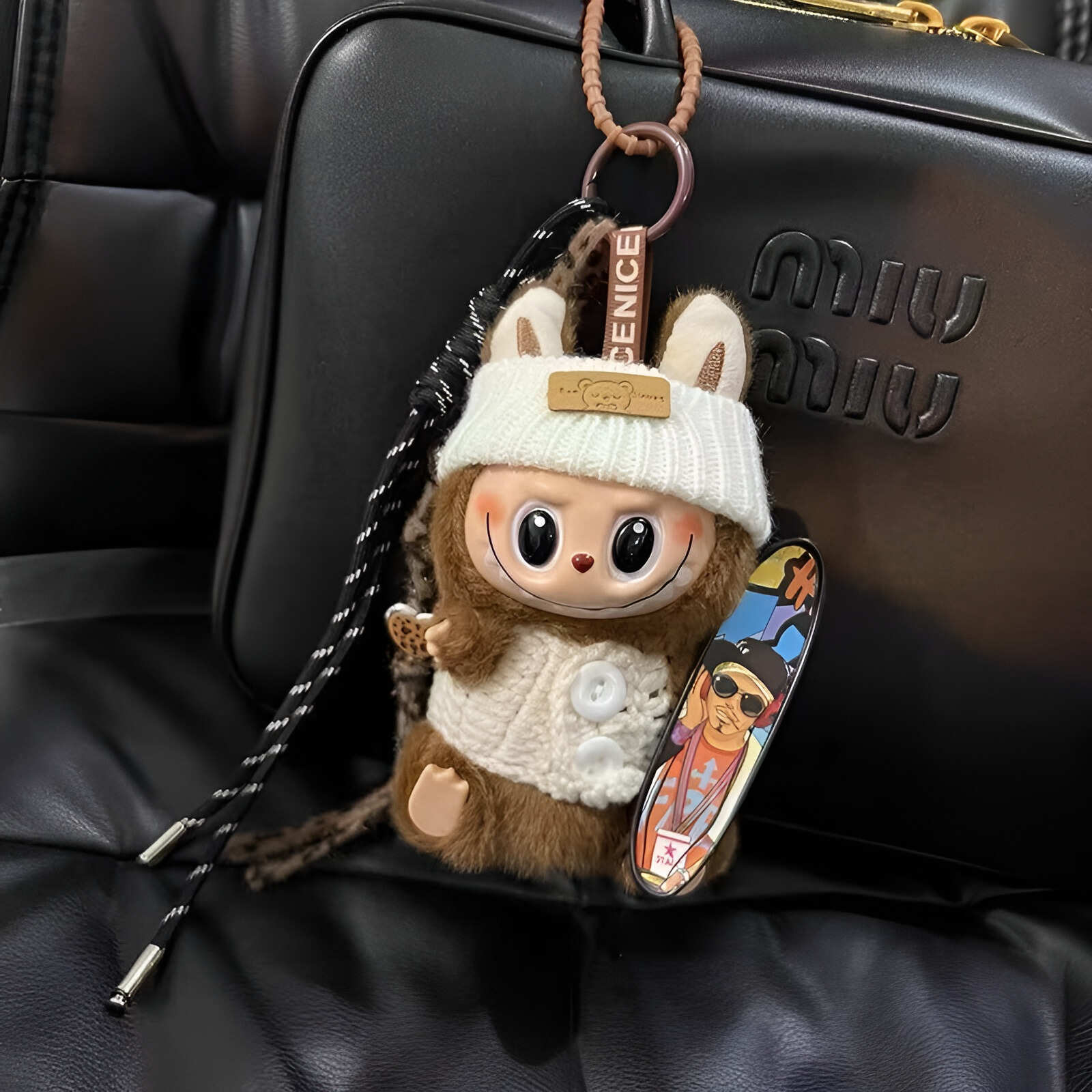 labubu doll keychain