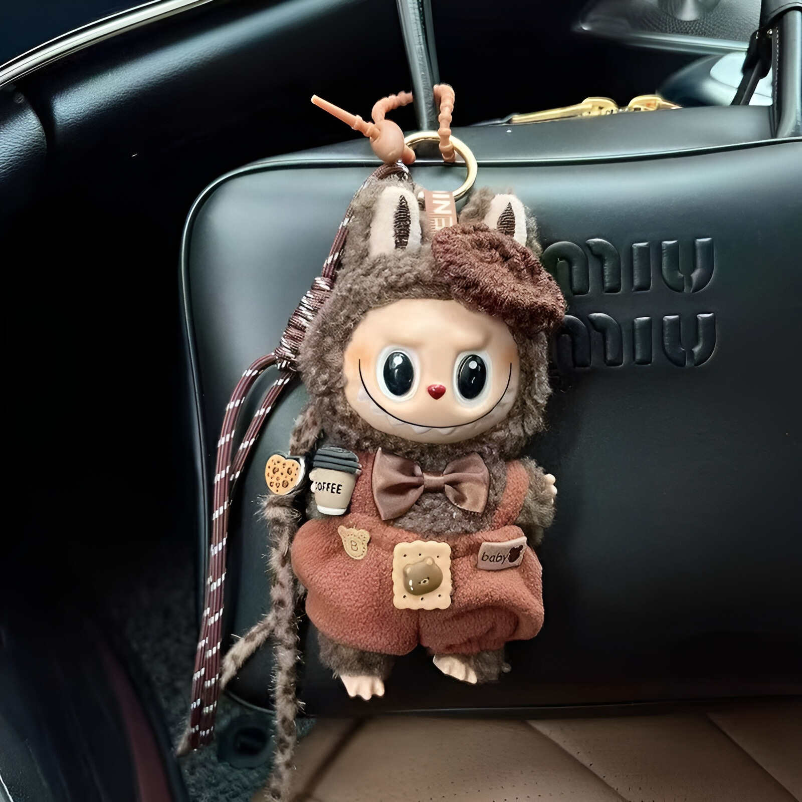 labubu doll keychain