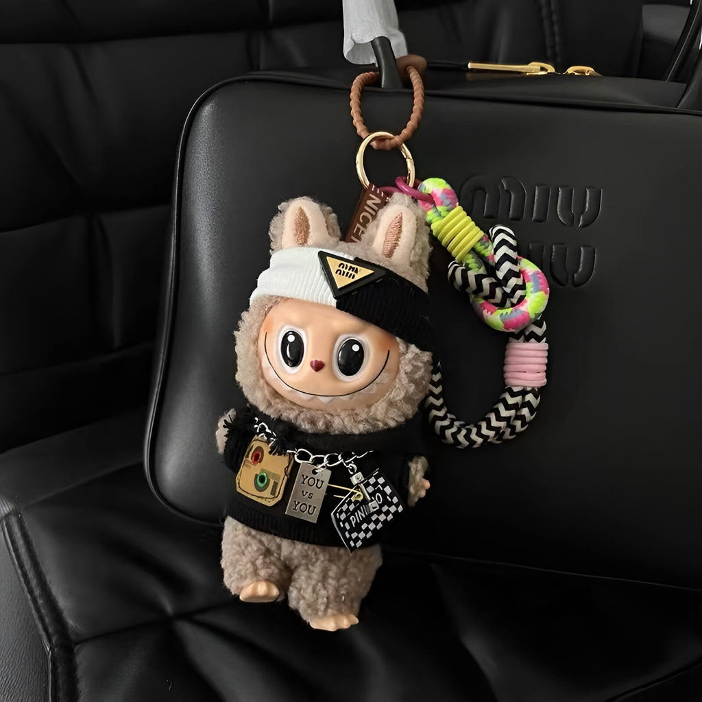 labubu doll keychain