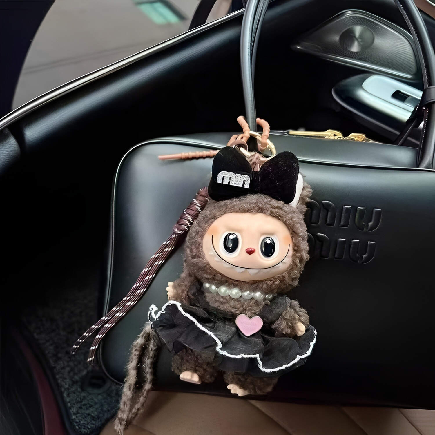 labubu doll keychain