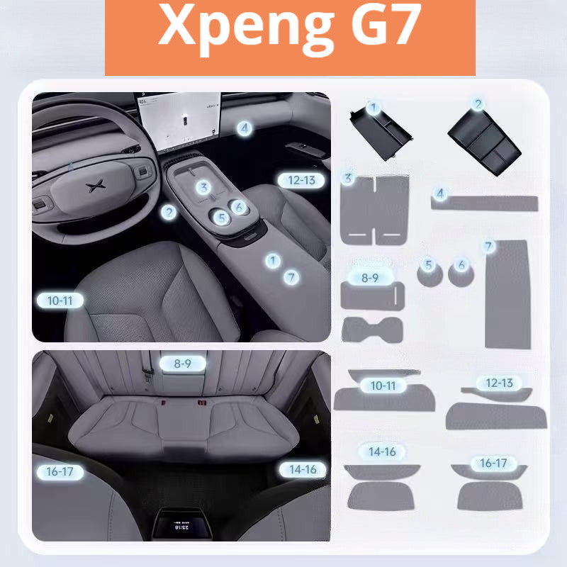 Xpeng G7 Full interior protection mat + storage box