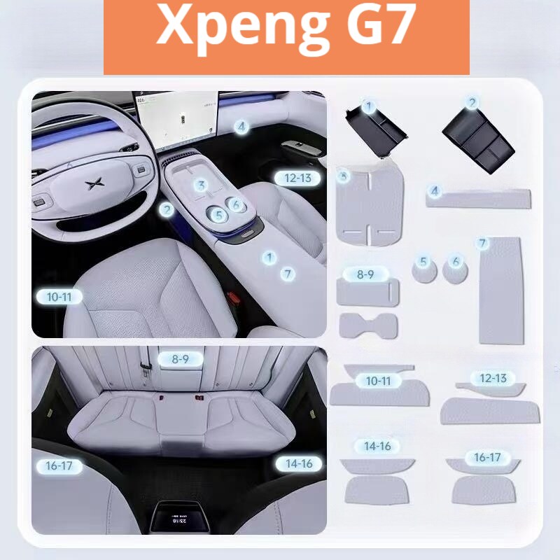 Xpeng G7 Full interior protection mat + storage box