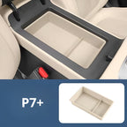 P7+ Scatola portaoggetti per bracciolo e cuscinetto in silicone per console centrale e scatola portaoggetti inferiore per console centrale