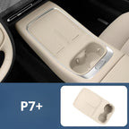 P7+ Scatola portaoggetti per bracciolo e cuscinetto in silicone per console centrale e scatola portaoggetti inferiore per console centrale