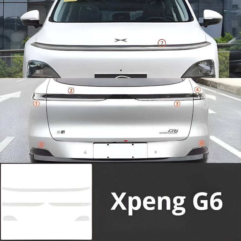 XPENG G6  Transparent Smoked Black Protective Film