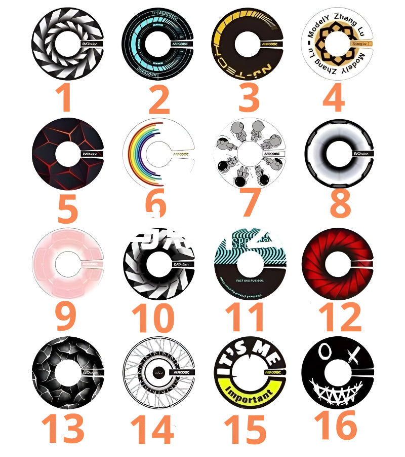 Xpeng Customizable full wrap hubcaps (pack of 4)