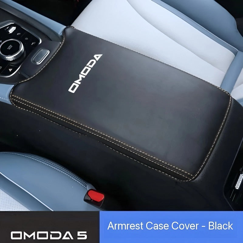 Leather armrest cover for Omoda