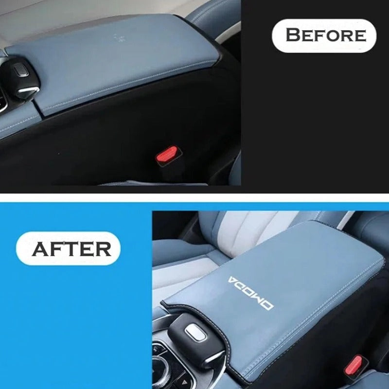 Leather armrest cover for Omoda