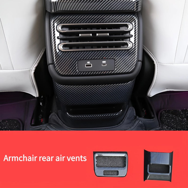 La piastra decorativa delle prese d'aria del cruscotto della console centrale dell'auto è utilizzata per Chery Jetour T1