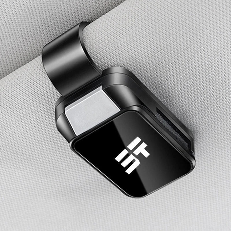 Car visor glasses clip