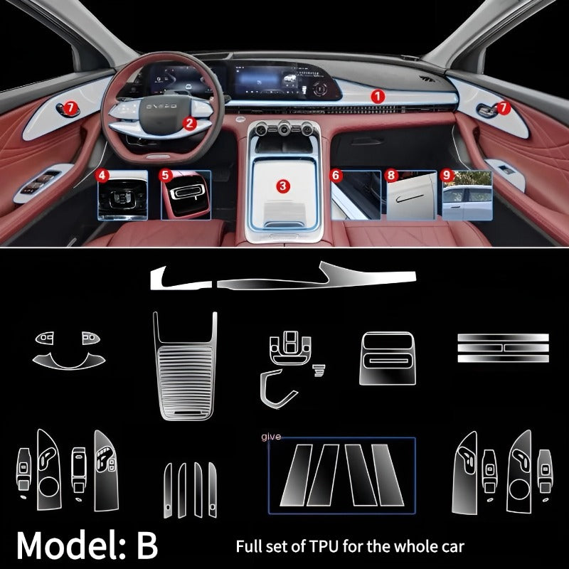 Anti-scratch TPU Protector Film For Chery Exeed RX & Omoda C9