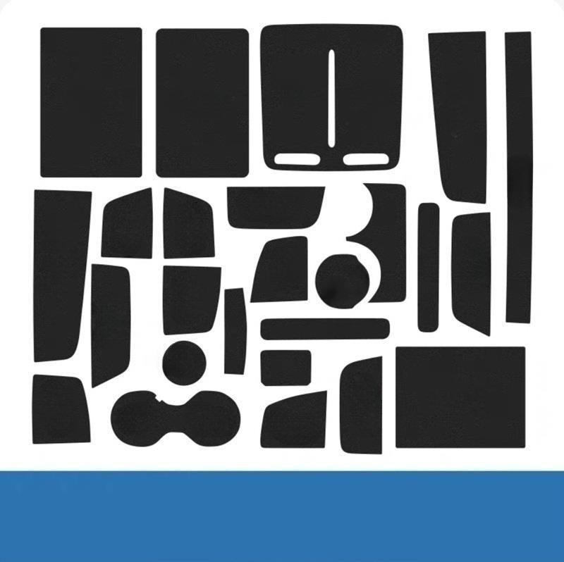 Car Slot Mats Cup Holder Inserts Coaster Pad Anti Slip for ZEEKR 7X