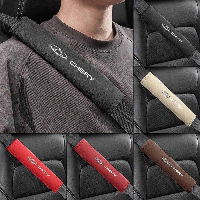 Car Seat Belt Cover Suede 2 Pcs