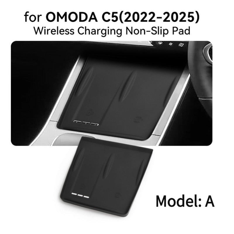 Non-slip silicone mat for car charging place for Chery Omoda