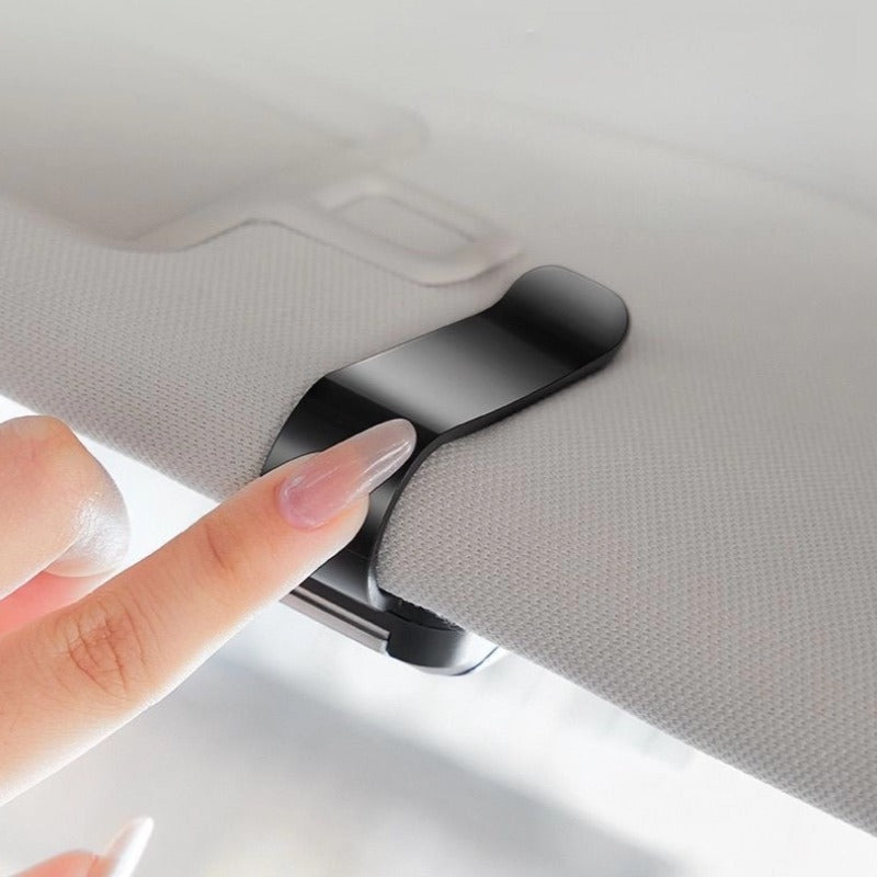 Car visor glasses clip