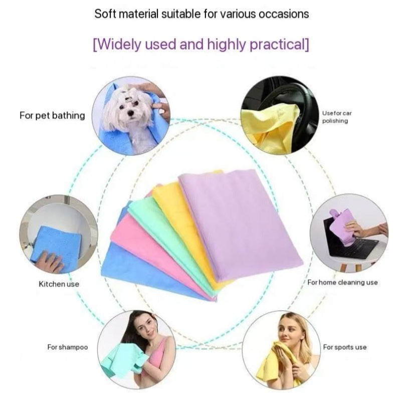 Car wash sponges, squeegees, and towels