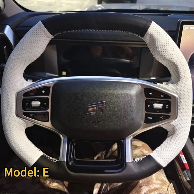 Genuine Leather Handmade Steering Wheel Cover for Chery Jetour T2