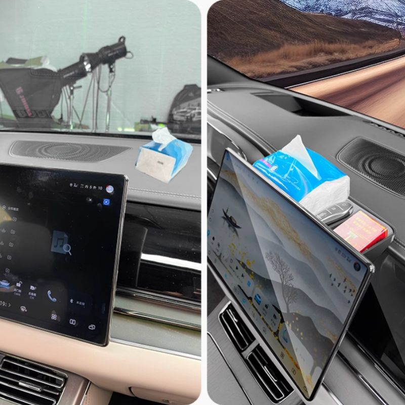 Scatola portaoggetti dietro lo schermo per BYD Han