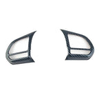 Carbon Fiber Car Steering Wheel Button Cover Sticker Interior