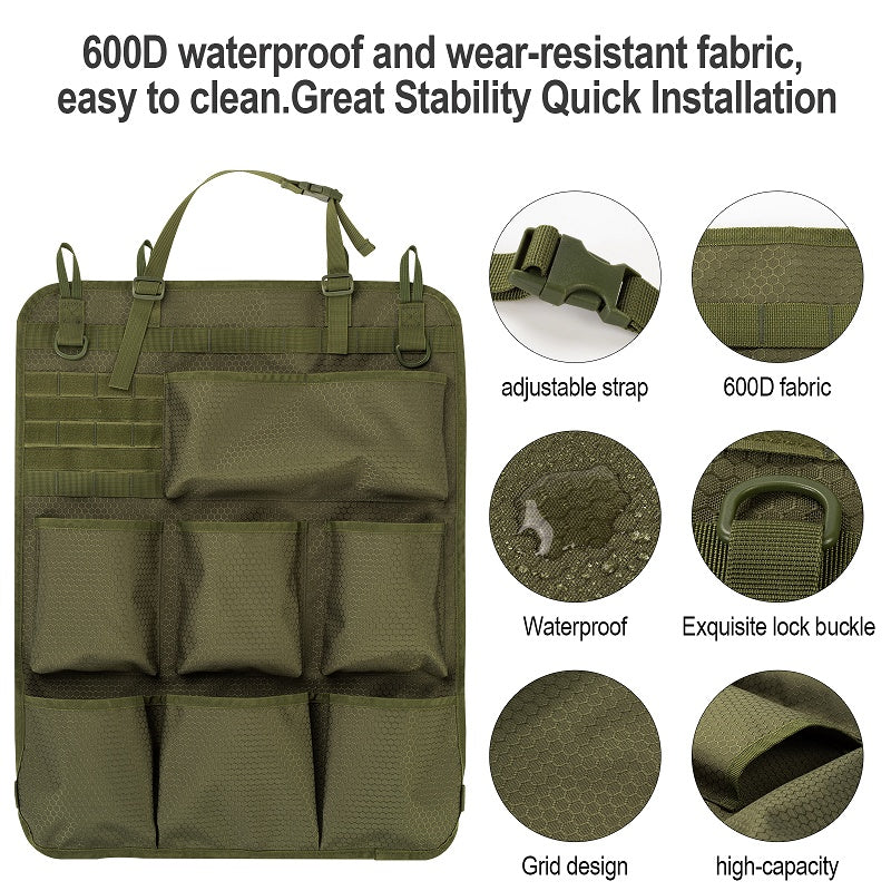 Car Seat Back Tactical Storage Bag
